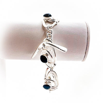 Classic Link Bracelet with Black Onyx