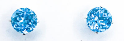 8mm Gemstone Stud Earrings