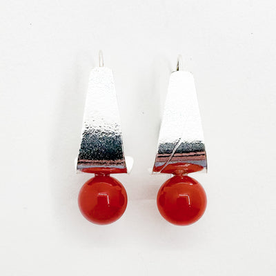 Sterling Tri Tuck Earrings