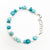 Sterling Turquoise and Moonstone Bracelet