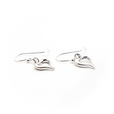 Sterling Tiny Heart Earrings