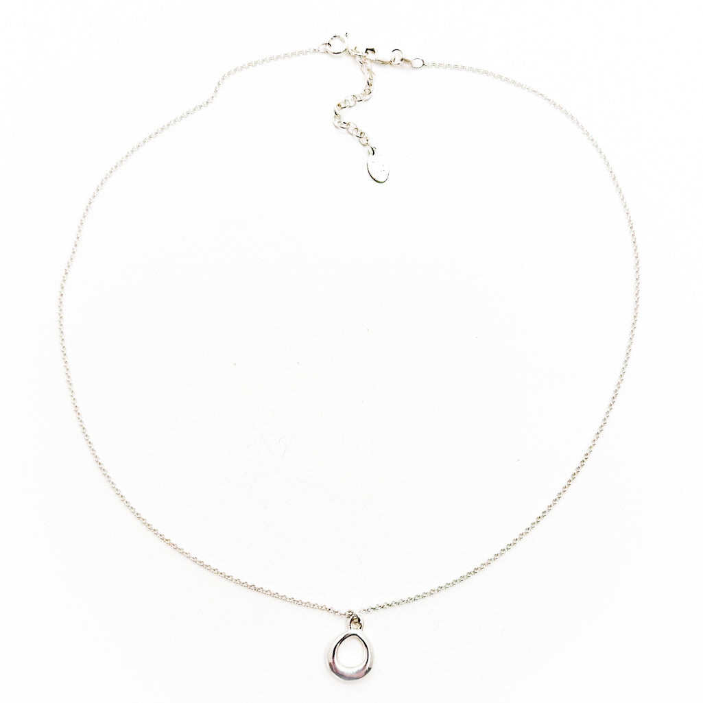 Sterling Small Loop Necklace