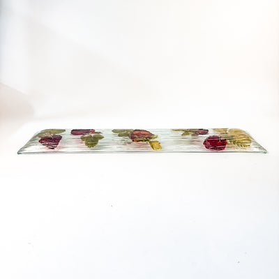 Long Rectangular Tray with Strawberries