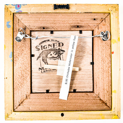 Chickadee with Yellow Frame