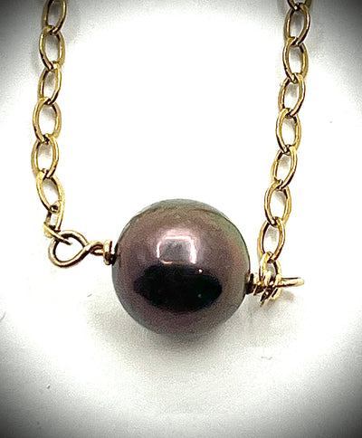 Single Large Pearl Necklace