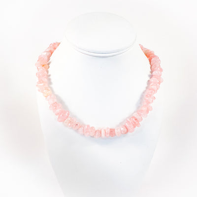 Sterling Rose Quartz Necklace