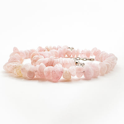 Sterling Rose Quartz Necklace