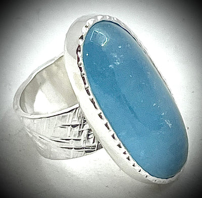 Oval Aquamarine Ring