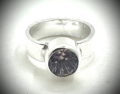 Carved Amethyst Ring