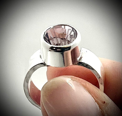 Carved Amethyst Ring