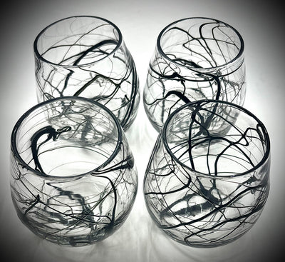 Black Zizzle Wine Tumbler
