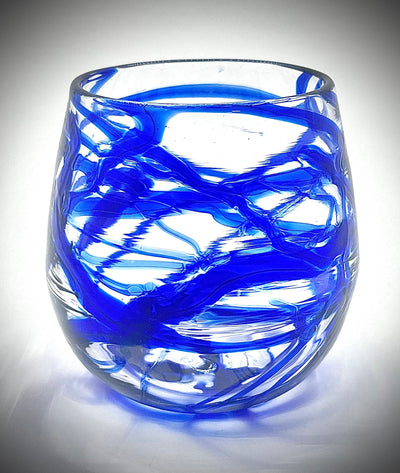 Cobalt Stemless Wine Tumblers