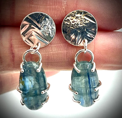 Double Prong Kyanite Earrings