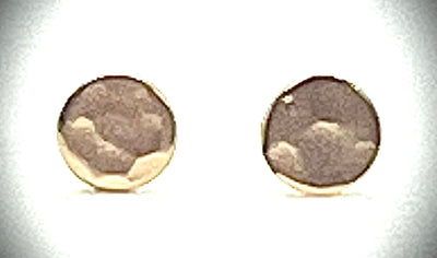 14k Gold Filled Circle Stud Earrings