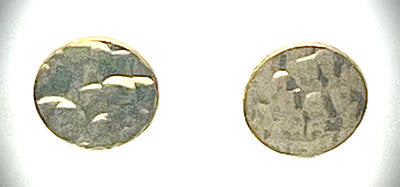 14k Gold Filled Circle Stud Earrings