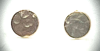 14k Gold Filled Circle Stud Earrings