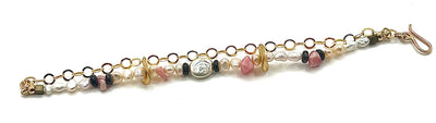 Gold-filled Sweet Susan in Pinks Bracelet