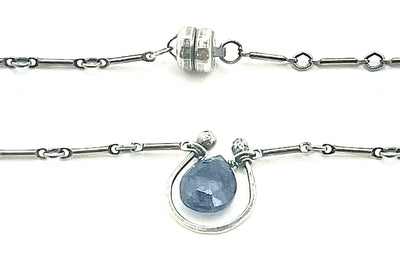 Horseshoe Necklace with Gemstones