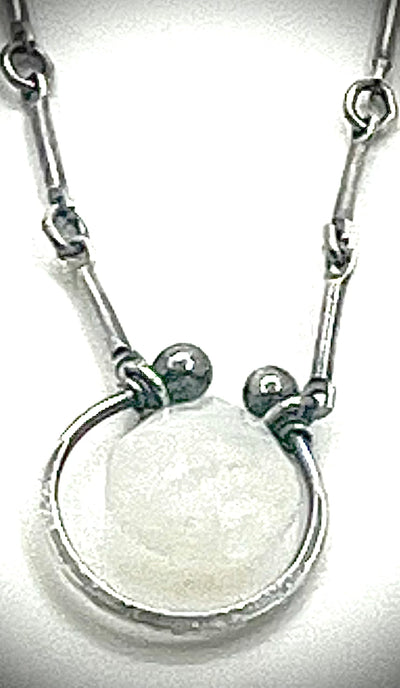Horseshoe Necklace with Gemstones