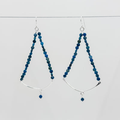 Sylvie Earrings with Chrysocalla