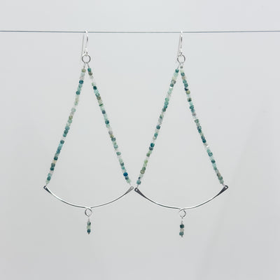 Sylvie Earrings with Chrysocolla