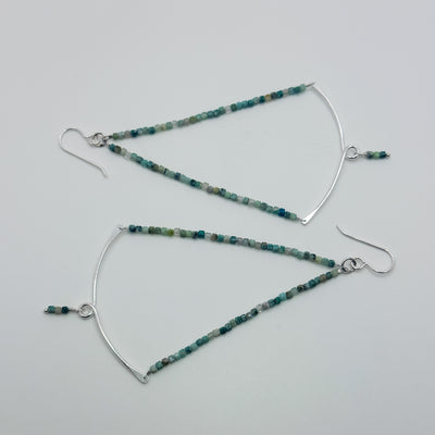 Sylvie Earrings with Chrysocolla