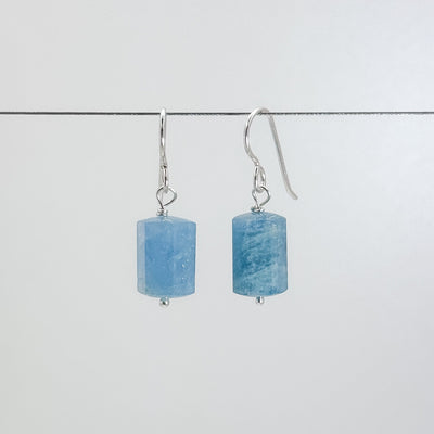 Aqua bead earrings