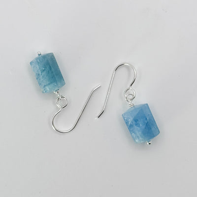 Aqua bead earrings