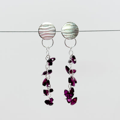 Katie Earrings with garnet