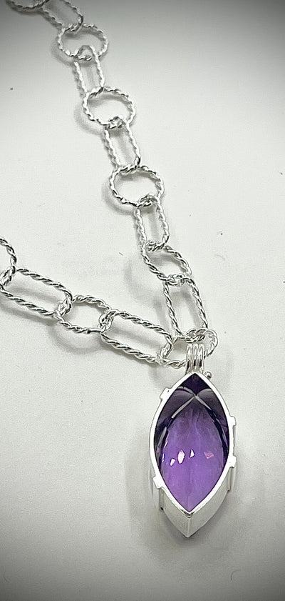 32 Carat Amethyst Necklace