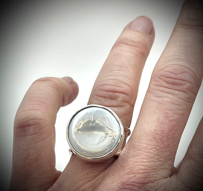 Deckled Mabe Pearl Ring