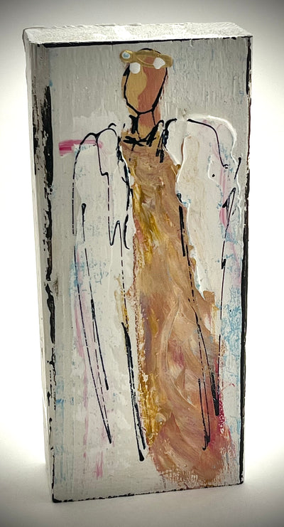 Angel Painted Wood