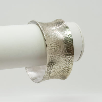Sterling Silver Patterned cuff