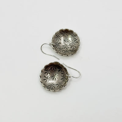 Scalloped Sterling Silver earrings
