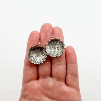 Scalloped Sterling Silver earrings