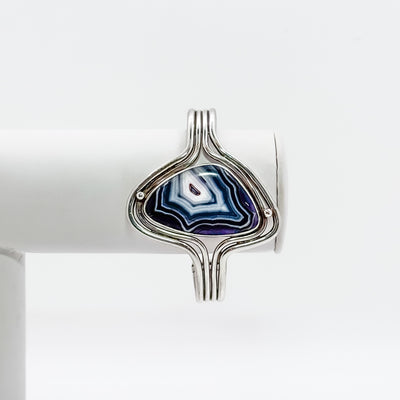 Crazy lace agate cuff