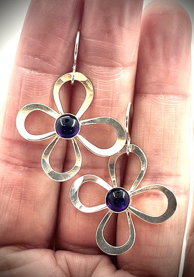 Amethyst Dee Daisy Earrings