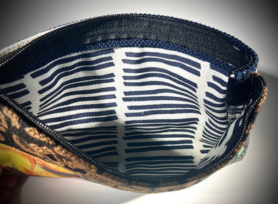 Small Pouch with Stripes