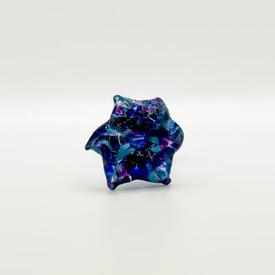 Glass Mini Flowers in blue