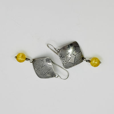 Goat citrine earrings