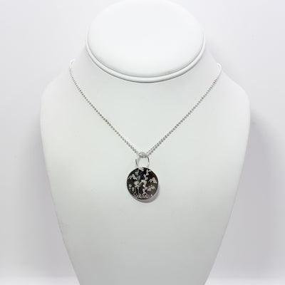 Silver Scenes necklace