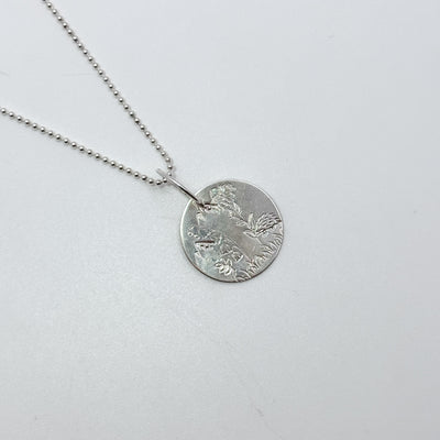 Silver Scenes necklace
