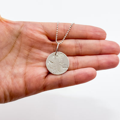 Silver Scenes necklace