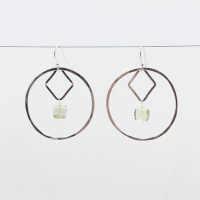 Shooting Stars with Lemon Quartz earrings