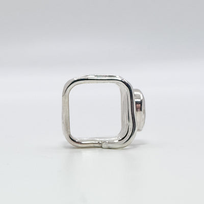 White coin pearl wrap ring