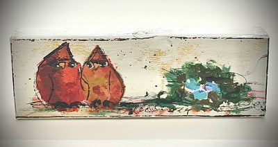 Painted Bird Block - Joy
