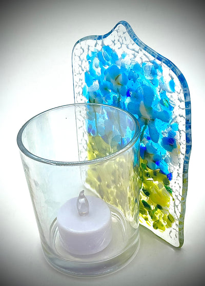 White Daisy Candle Holder