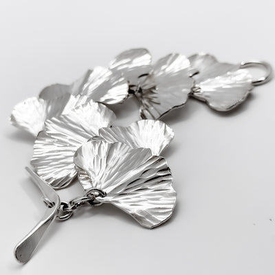 Sterling Ginkgo (#6) Bracelet