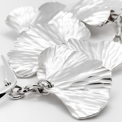 Sterling Ginkgo (#6) Bracelet