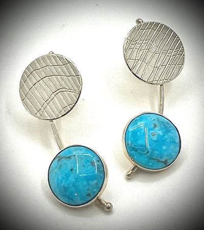 Comet Earrings with Stones